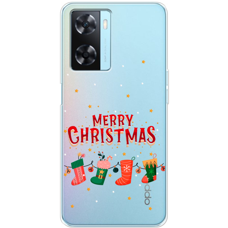 Прозрачный чехол BoxFace OPPO A77 Merry Christmas