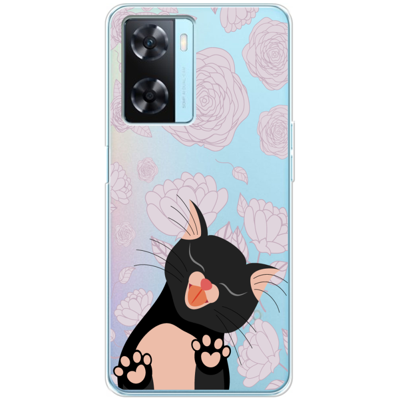 Прозрачный чехол BoxFace OPPO A77 Meow