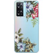 Прозрачный чехол BoxFace OPPO A77 Floral