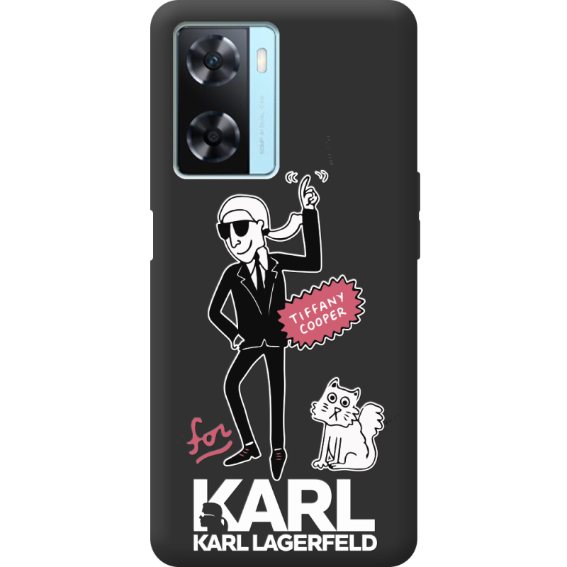 Черный чехол BoxFace OPPO A77 For Karl