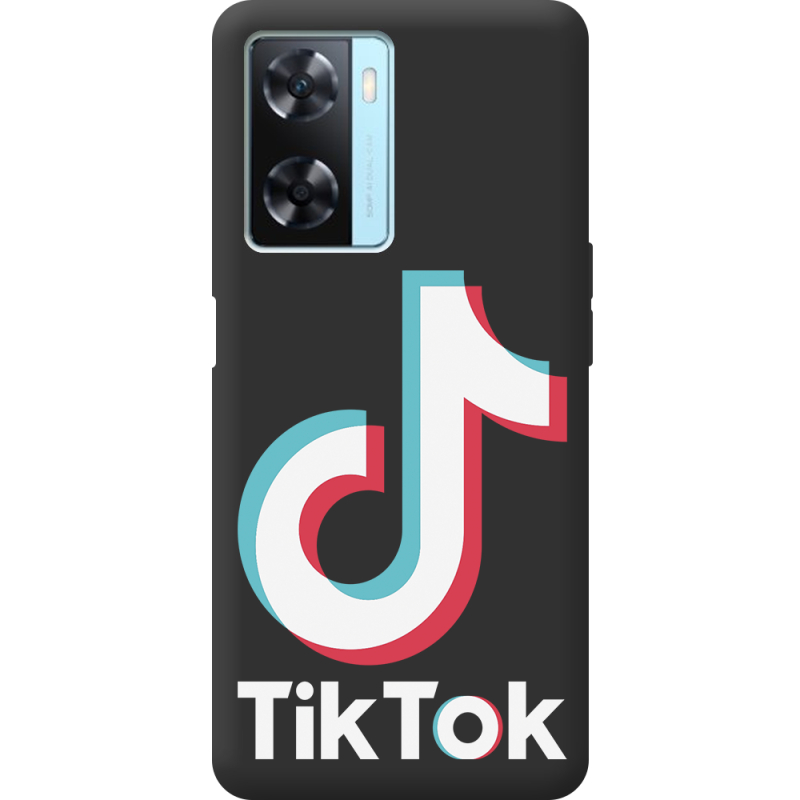 Черный чехол BoxFace OPPO A77 Tik Tok