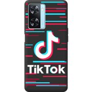 Черный чехол BoxFace OPPO A77 Tik Tok