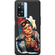 Черный чехол BoxFace OPPO A77 Tanker Girl