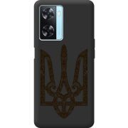 Черный чехол BoxFace OPPO A77 Ukrainian Trident