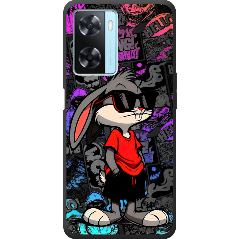 Черный чехол BoxFace OPPO A77 Малий вухань
