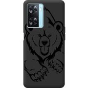 Черный чехол BoxFace OPPO A77 Grizzly Bear