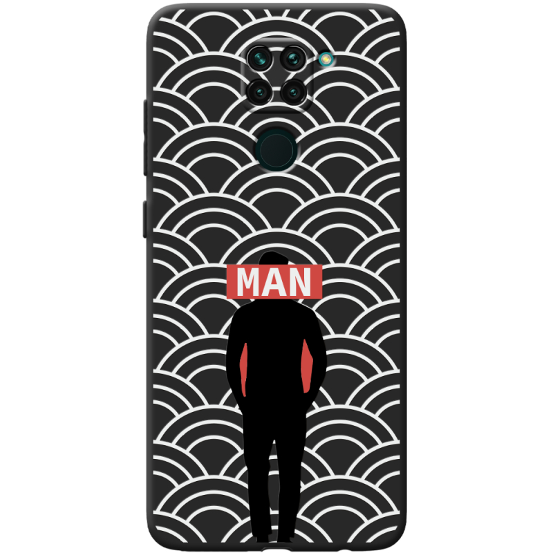 Черный чехол BoxFace Xiaomi Redmi 10x Man Pattern