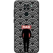 Черный чехол BoxFace Xiaomi Redmi 10x Man Pattern