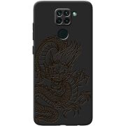 Черный чехол BoxFace Xiaomi Redmi 10x Chinese Dragon