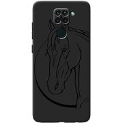 Черный чехол BoxFace Xiaomi Redmi 10x Horse