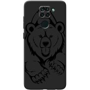 Черный чехол BoxFace Xiaomi Redmi 10x Grizzly Bear