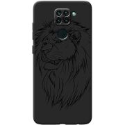 Черный чехол BoxFace Xiaomi Redmi 10x Lion