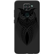 Черный чехол BoxFace Xiaomi Redmi 10x Owl