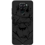 Черный чехол BoxFace Xiaomi Redmi 10x Bear King