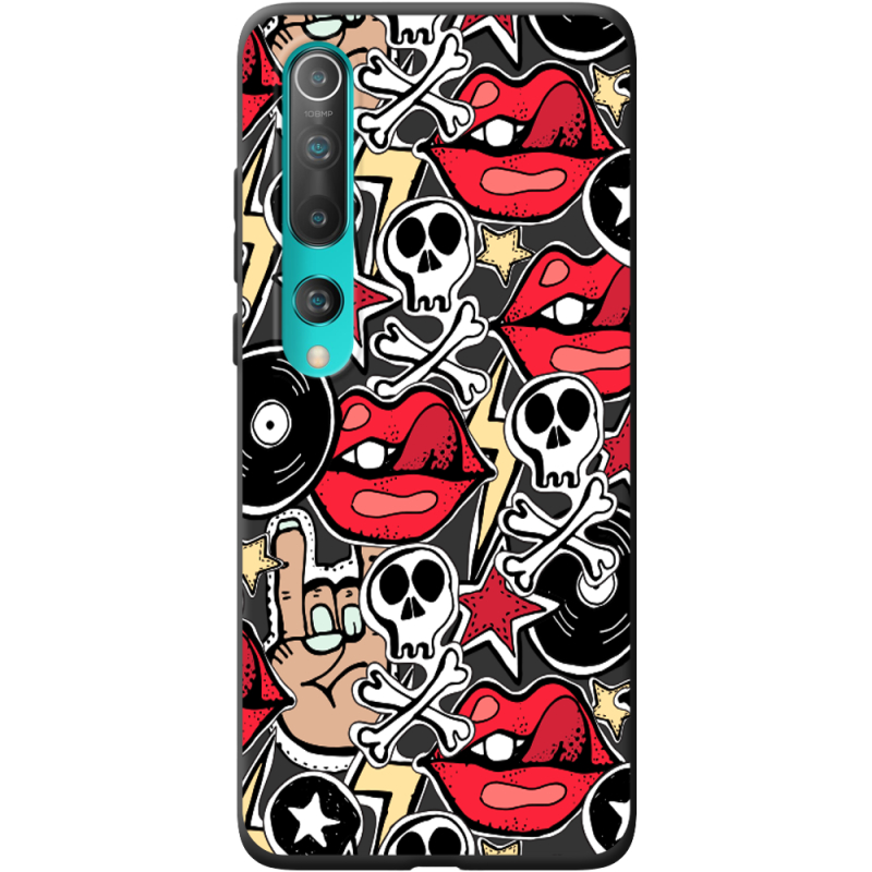 Черный чехол BoxFace Xiaomi Mi 10 Pro Rock Graffiti