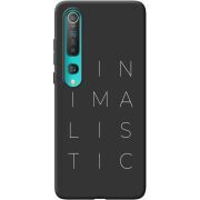 Черный чехол BoxFace Xiaomi Mi 10 Pro Minimalistic