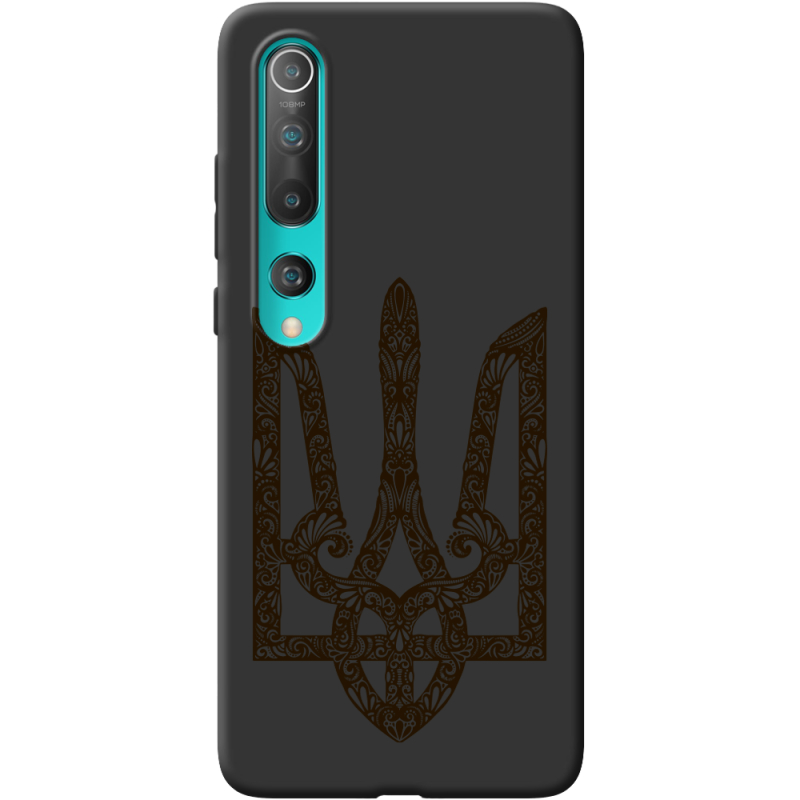 Черный чехол BoxFace Xiaomi Mi 10 Pro Ukrainian Trident