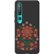 Черный чехол BoxFace Xiaomi Mi 10 Pro Ukrainian Ornament