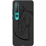 Черный чехол BoxFace Xiaomi Mi 10 Pro Horse