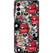 Черный чехол BoxFace Samsung Galaxy A14 5G (A146) Rock Graffiti