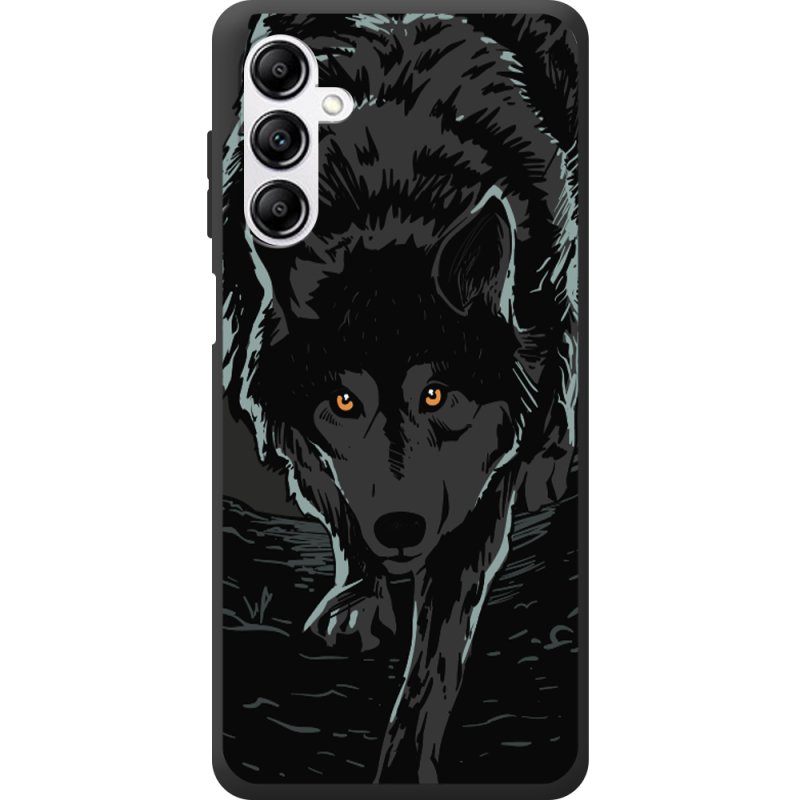 Черный чехол BoxFace Samsung Galaxy A14 5G (A146) Wolf