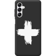 Черный чехол BoxFace Samsung Galaxy A14 5G (A146) Білий хрест ЗСУ