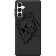 Черный чехол BoxFace Samsung Galaxy A14 5G (A146) Skull and Roses