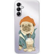 Прозрачный чехол BoxFace Samsung Galaxy A14 5G (A146) Dog Coffeeman