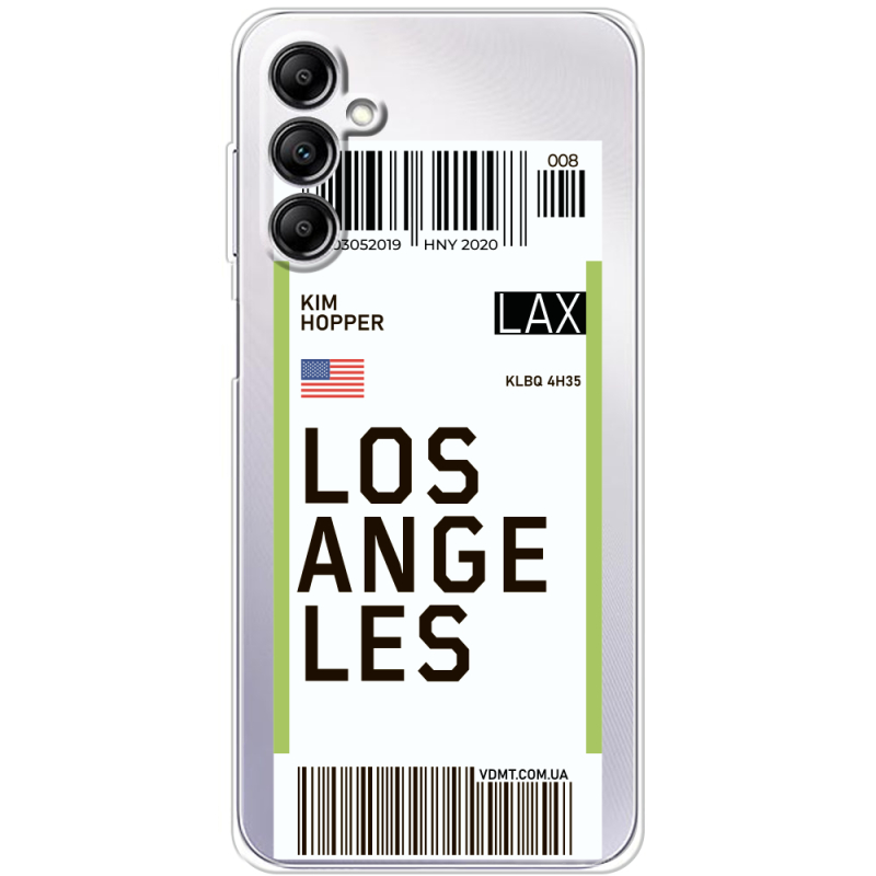 Прозрачный чехол BoxFace Samsung Galaxy A14 5G (A146) Ticket Los Angeles