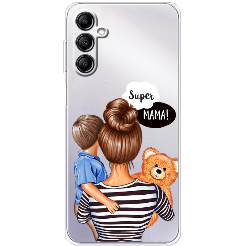 Прозрачный чехол BoxFace Samsung Galaxy A14 5G (A146) Super Mama and Son