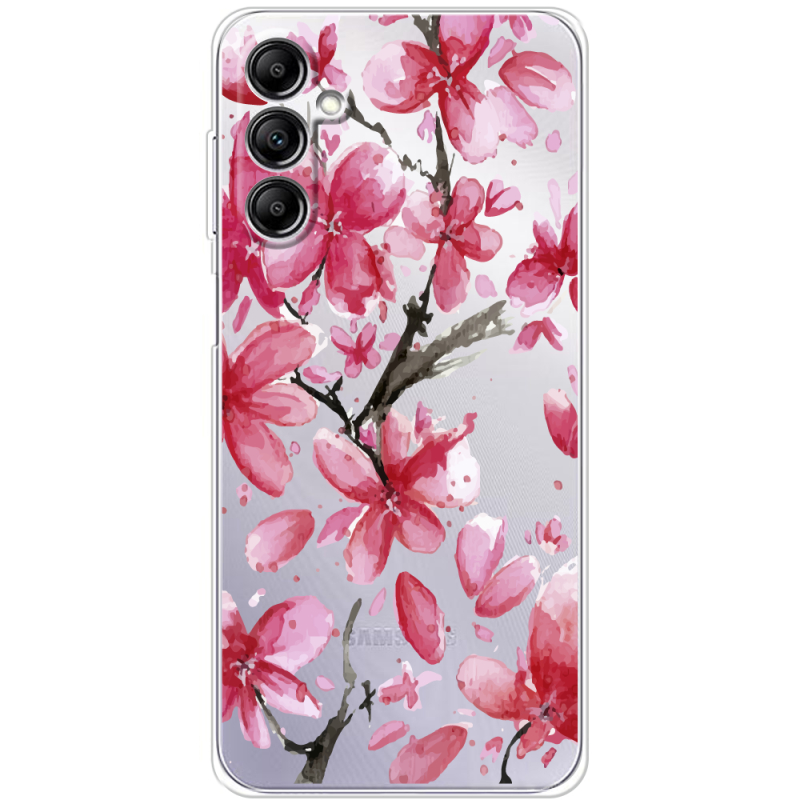 Прозрачный чехол BoxFace Samsung Galaxy A14 5G (A146) Pink Magnolia