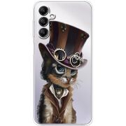 Прозрачный чехол BoxFace Samsung Galaxy A14 5G (A146) Steampunk Cat