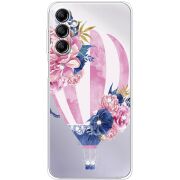 Чехол со стразами Samsung Galaxy A14 5G (A146) Pink Air Baloon