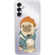 Прозрачный чехол BoxFace Samsung Galaxy A34 5G (A346) Dog Coffeeman
