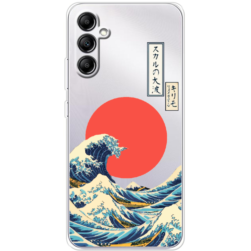 Прозрачный чехол BoxFace Samsung Galaxy A34 5G (A346) Большая волна в Канагаве