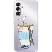 Прозрачный чехол BoxFace Samsung Galaxy A34 5G (A346) Segull in Cofee Pool