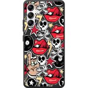 Черный чехол BoxFace Samsung Galaxy A34 5G (A346) Rock Graffiti