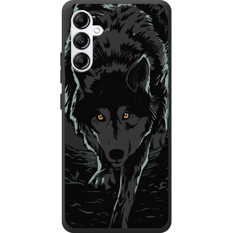 Черный чехол BoxFace Samsung Galaxy A34 5G (A346) Wolf