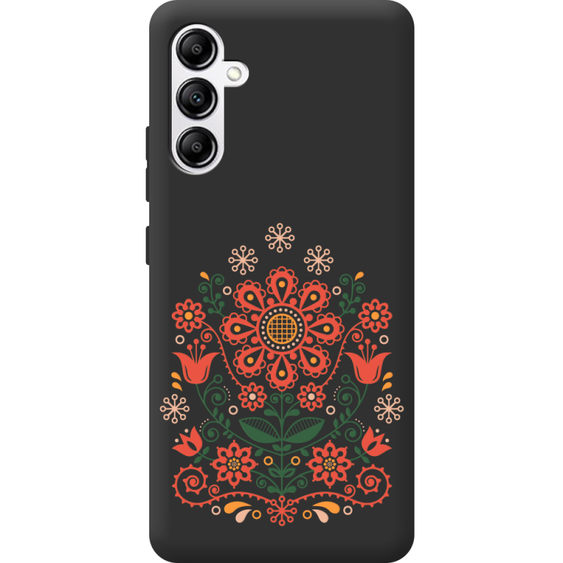 Черный чехол BoxFace Samsung Galaxy A34 5G (A346) Ukrainian Ornament