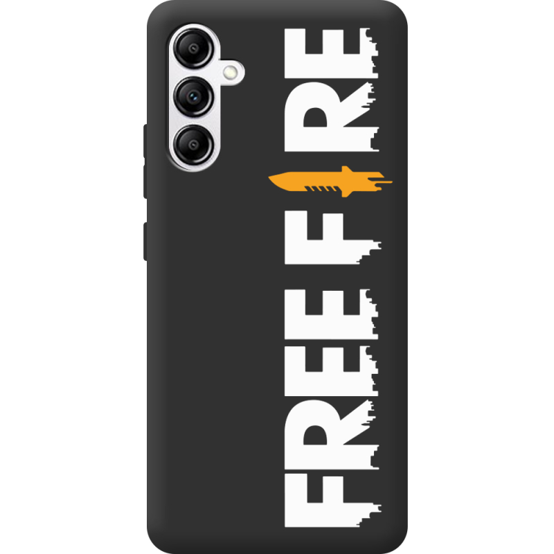 Черный чехол BoxFace Samsung Galaxy A34 5G (A346) Free Fire White Logo