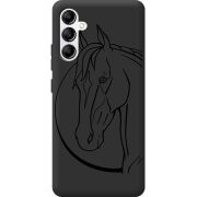 Черный чехол BoxFace Samsung Galaxy A34 5G (A346) Horse