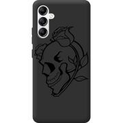 Черный чехол BoxFace Samsung Galaxy A34 5G (A346) Skull and Roses