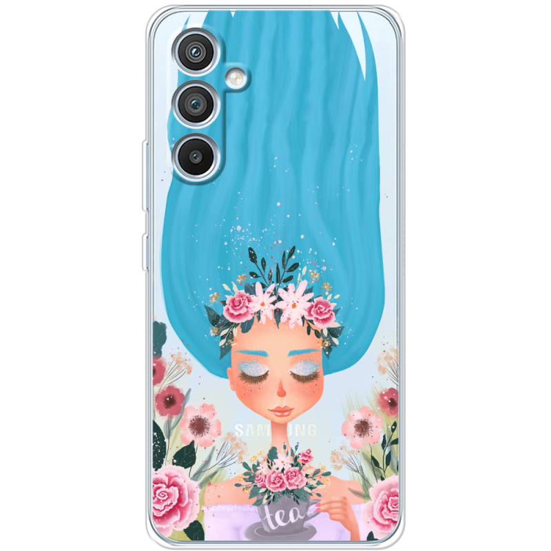 Прозрачный чехол BoxFace Samsung Galaxy A54 5G (A546) Blue Hair