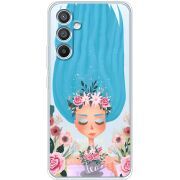 Прозрачный чехол BoxFace Samsung Galaxy A54 5G (A546) Blue Hair