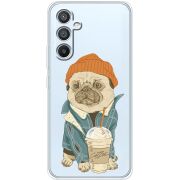 Прозрачный чехол BoxFace Samsung Galaxy A54 5G (A546) Dog Coffeeman