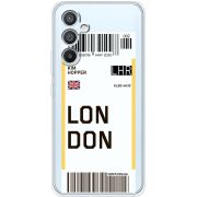 Прозрачный чехол BoxFace Samsung Galaxy A54 5G (A546) Ticket London