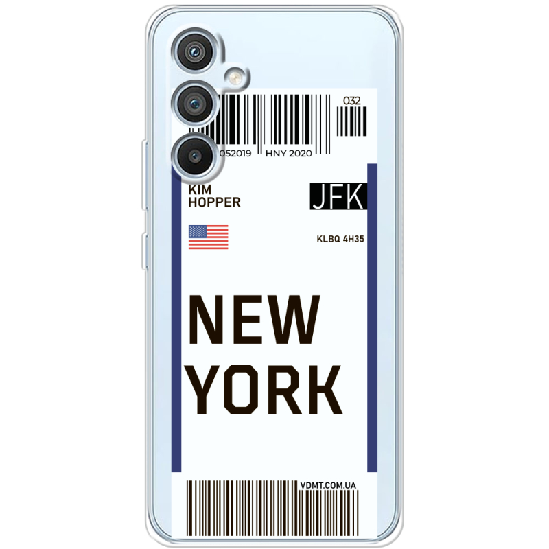 Прозрачный чехол BoxFace Samsung Galaxy A54 5G (A546) Ticket New York
