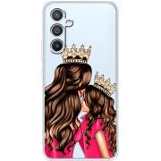 Прозрачный чехол BoxFace Samsung Galaxy A54 5G (A546) Queen and Princess