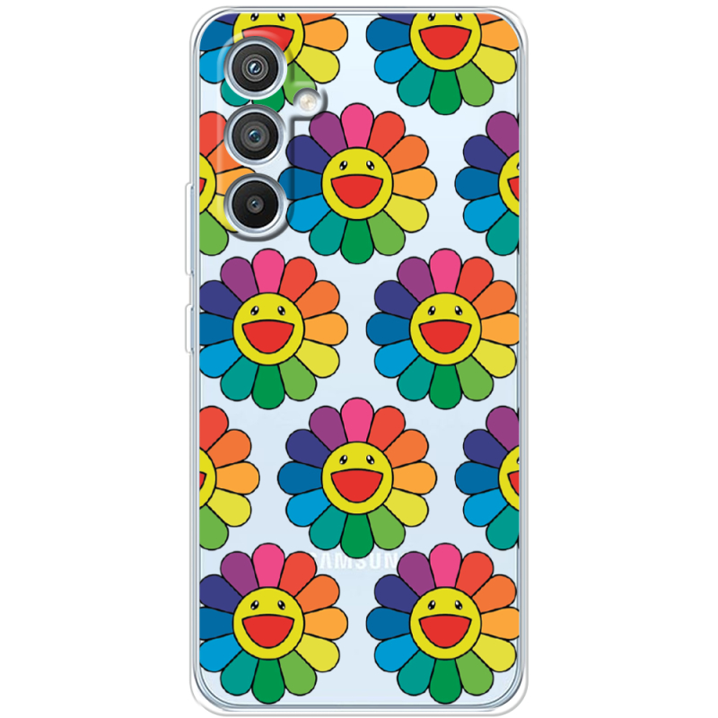 Прозрачный чехол BoxFace Samsung Galaxy A54 5G (A546) Hippie Flowers