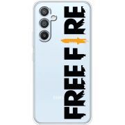Прозрачный чехол BoxFace Samsung Galaxy A54 5G (A546) Free Fire Black Logo